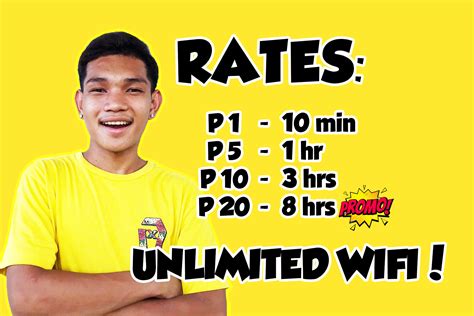 boknoy piso wifi|Here are our rates! .